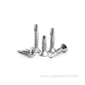 Stainless steel cross countersunk head self-drilling screw